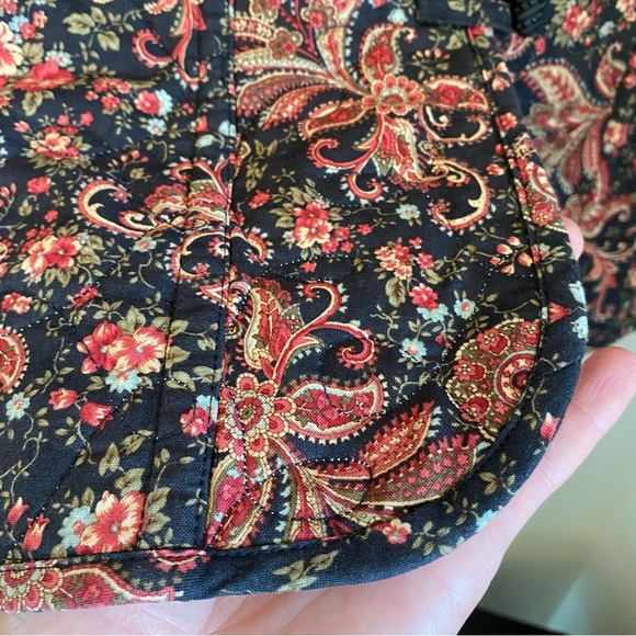 Vintage Quilted Tapestry Structured Jacket With Button Closure Size Small - Picture 10 of 15